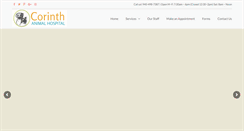 Desktop Screenshot of corinthanimalhospital.com